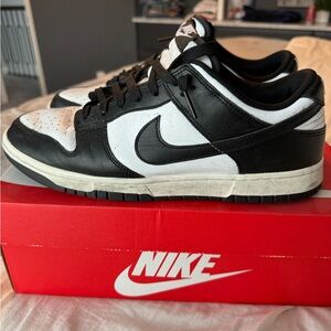 Nike Dunk Low Retro in White and Black